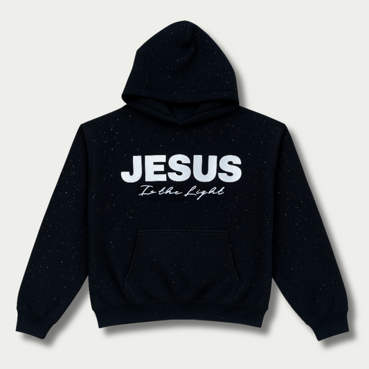 "Jesus Is The Light" Rhinestone Hoodie