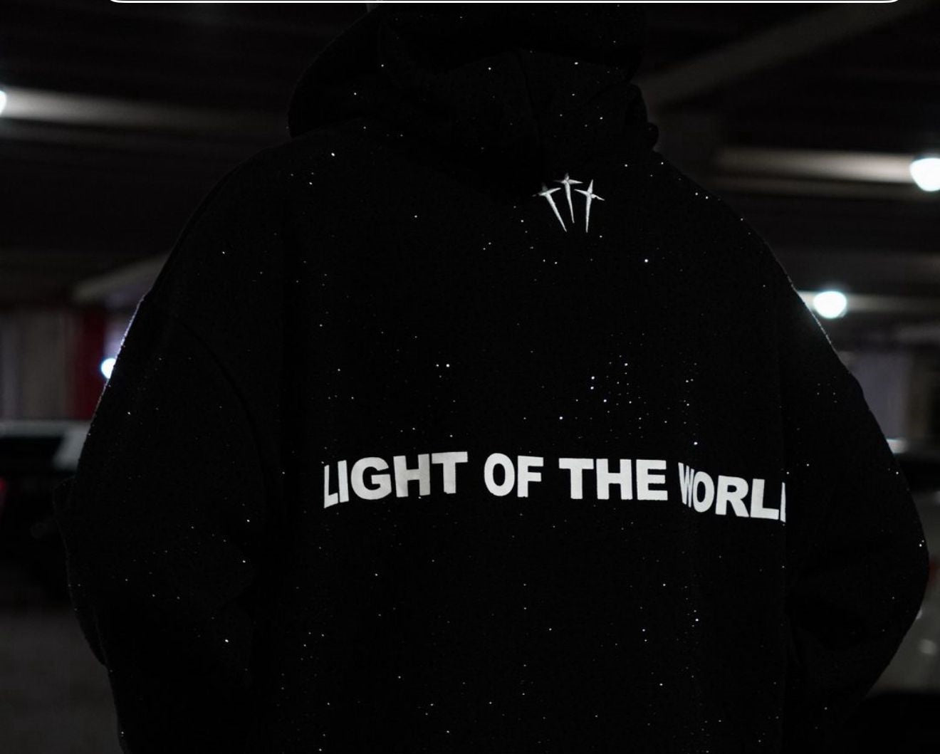 "Jesus Is The Light" Rhinestone Hoodie